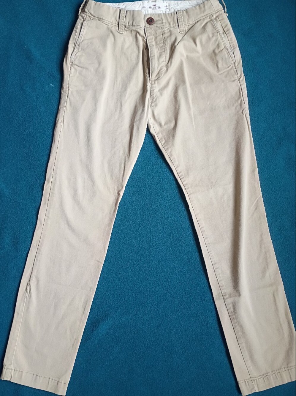 Hollister Men's Chino Pants in Light Beige